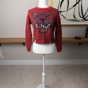 Kenzo Tiger Striped Sweater. Size S